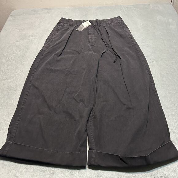 Free People Beyond Baggy Jeans Womens Large 34x23 Barrel Hamilton Wide Leg Black - Picture 1 of 16